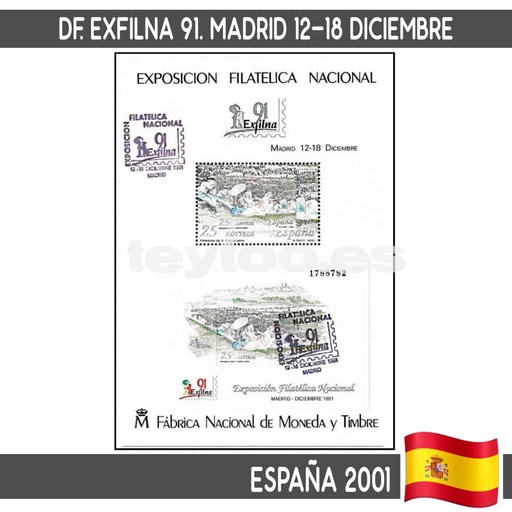 [D0041#] España 1991. DF Exfilna 91. Madrid (N)