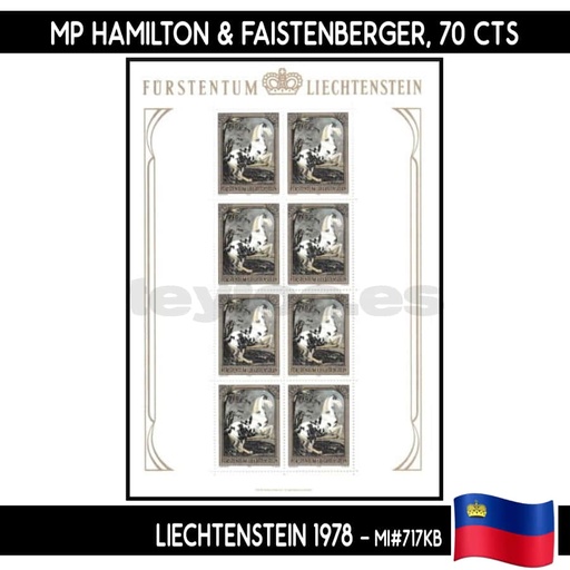 [D0071#] Liechtenstein 1978. MP Pinturas, 70 Rp (MNH) MI#717KB