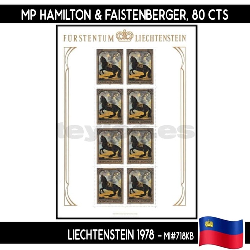 [D0072#] Liechtenstein 1978. HB Pinturas, 80 Rp (MNH) MI#718KB
