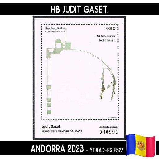 [B0990#] Andorra 2023. HB Arte Contemporáneo - Judit Gaset (MNH) YT#F527