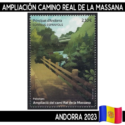 [B0994#] Andorra 2023. Ampliación camino Real de la Massana (MNH)