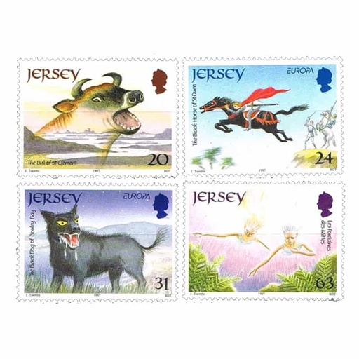 [B0695#] Jersey 1997. Europa. Mitos y leyendas (MNH) - MI 783-786