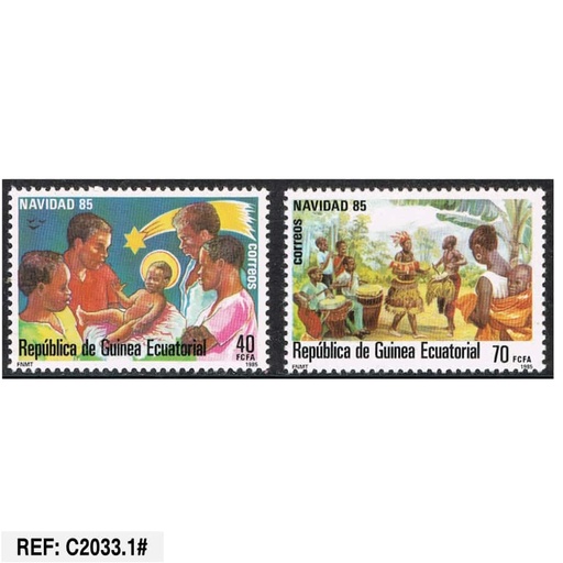 [C2033.1#] Guinea Ecuatorial 1985. Navidad (MNH) EDI@71-72