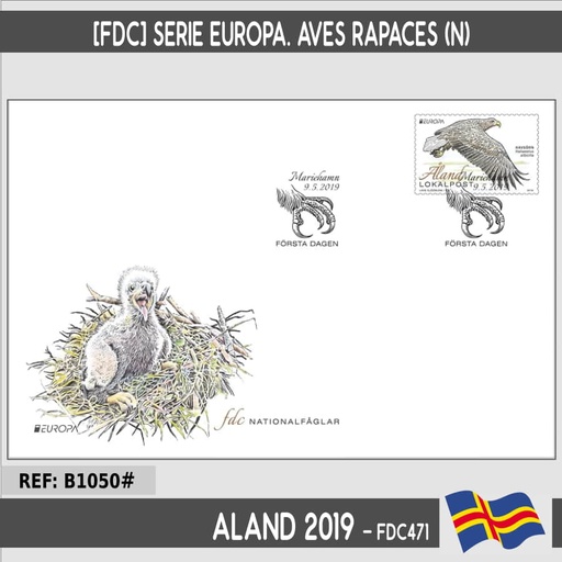 [B1050.#] Aland 2019 [FDC] Europa: Aves rapaces (N)