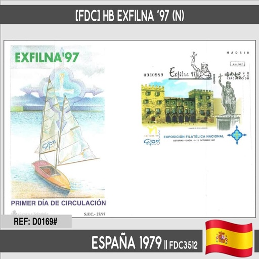 [D0169#] España 1997 [FDC] HB Exfilna '97 (N)