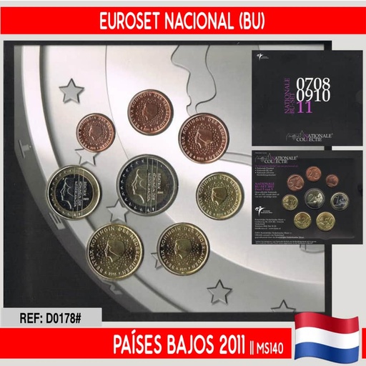 [D0178#] Países Bajos 2011. Euroset Colección Nacional (BU)