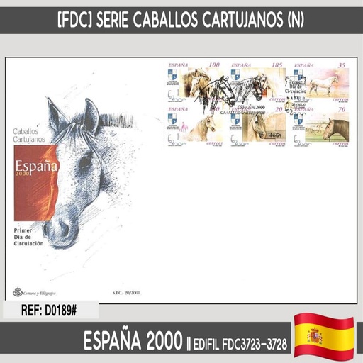 [D0189.#] España 2000 [FDC] Exposición Mundial de Filatelia 'España 2.000' (N)