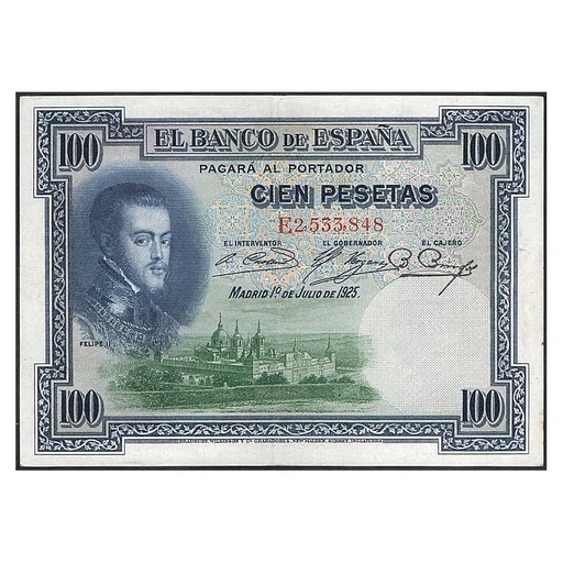 [C0175#] España 1936 [BLL] 100 pts. Mod. 1925. II República (AU)