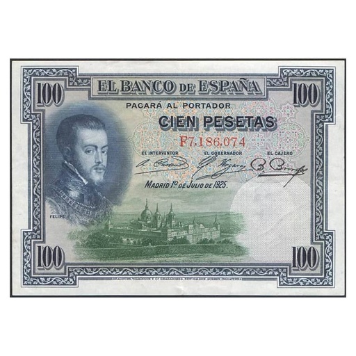 [C2520.#] España 1936. 100 pts. Mod. 1925. II República (XF) P-69c.1