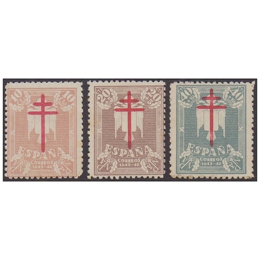 [C2590.1#] España 1942. Lote Pro-tuberculosos (MNH) ED_957-959