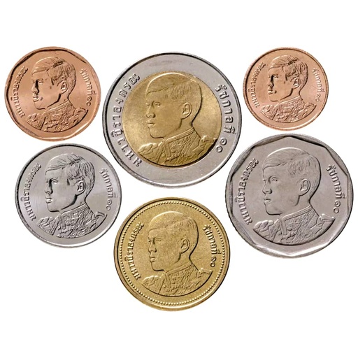 [C2635#] Tailandia 2018-2023. Lote 6 monedas años aleatorios (SC) KM_