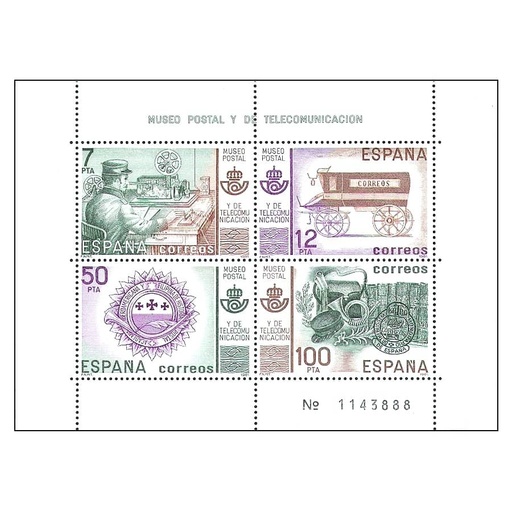 [C2606#] España 1981 [SLL] HB Museo Postal y de Telecomunicación (MNH)