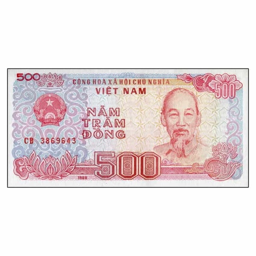 [C1807#] Vietnam 1988, 500 Dong (UNC) - P-101b