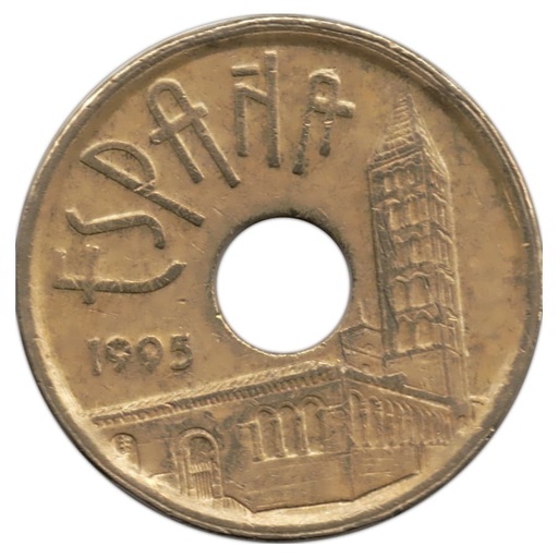 [C2525.3#] España 1995 [MND] 25 pesetas. Castilla y León. Juan Carlos I (BC)