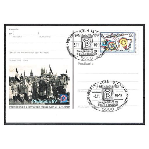 [C0126#] Alemania 1989 [ENP] Enteropostal Europa. Juegos infantiles (N)
