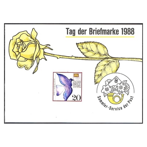 [C0129#] Alemania 1988 [TPO] Postal Día del sello 1988 (N)