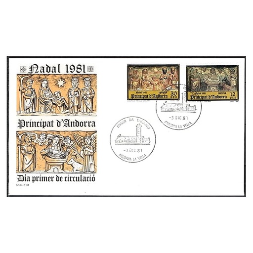 [C0156#] Andorra 1981 [FDC] Serie Navidad (N)