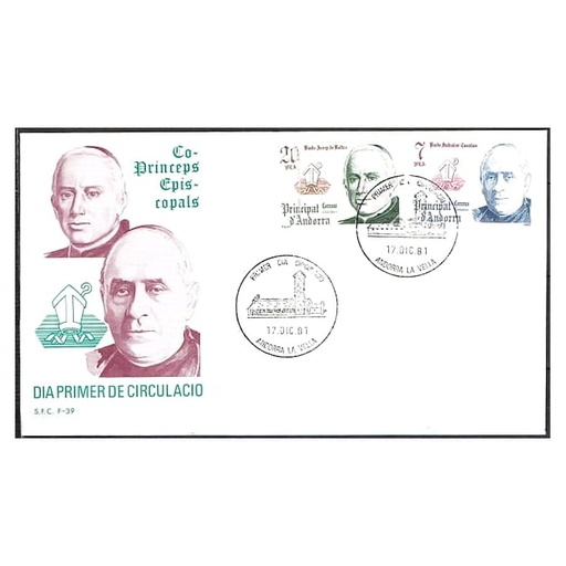 [C0157#] Andorra 1981 [FDC] Serie Copríncipes episcopales (N)