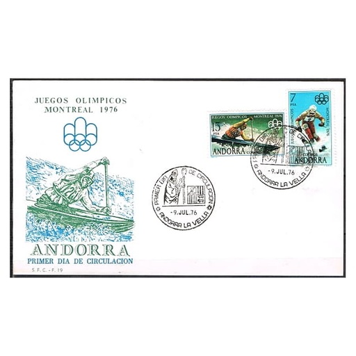 [C0165#] Andorra 1976 [FDC] Juegos Olímpicos Montreal '76 (N)