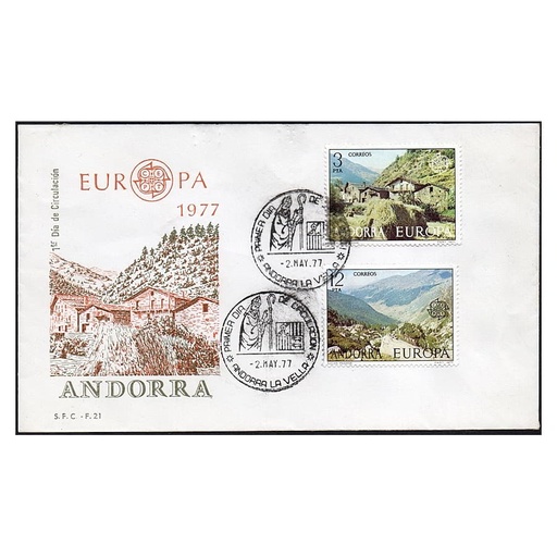 [C0167#] Andorra 1977 [FDC] Serie Europa: Paisajes (N)