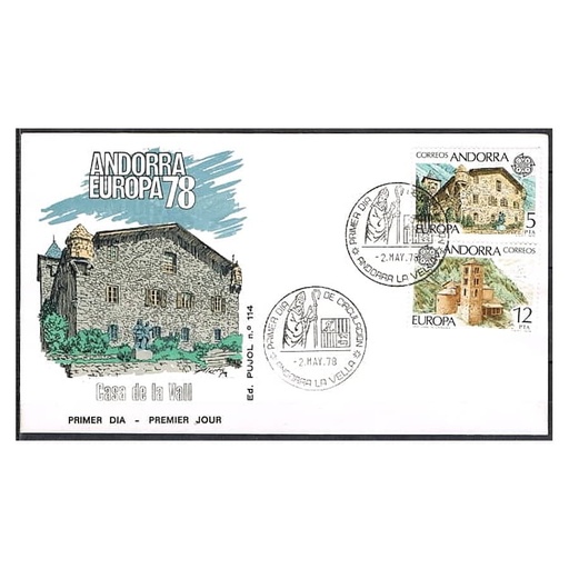 [C0169#] Andorra 1978 [FDC] Serie Europa (N)
