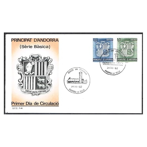 [C0177#] Andorra 1982 [FDC] Serie Básica. Escudo II (N)