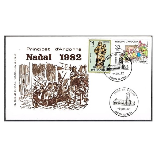[C0179#] Andorra 1982 [FDC] Serie Navidad (N)
