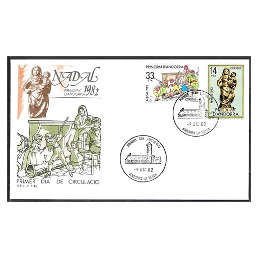 [C0180#] Andorra 1982 [FDC] Serie Navidad (N)