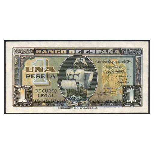 [C2796#] España 1940 [BLL] 1 peseta. Estado Español (SC)