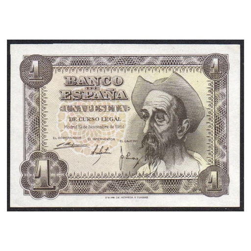 [B1006#] España 1951 [BLL] 1 peseta. Estado Español. Don Quijote (SC-)