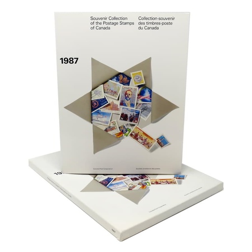 [L0014#] Canadá 1987 [LAN] Libro anual con sellos (N)