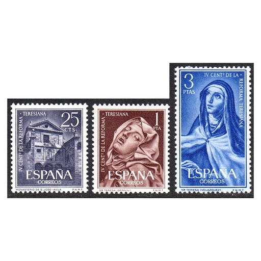 [B0966#] España 1962 [SLL] Serie IV Centenario Reforma Teresiana (MNH)