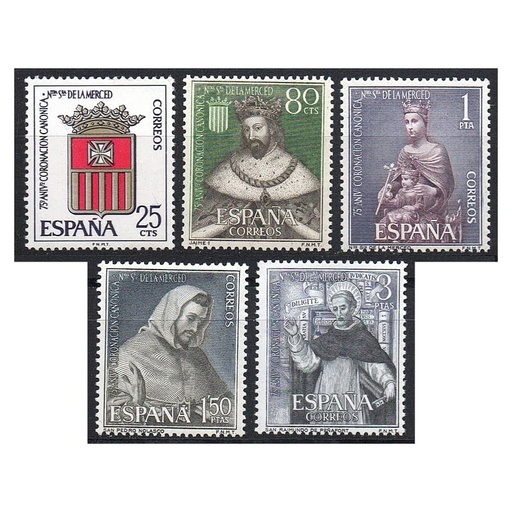 [B0971#] España 1963 [SLL] Serie Coronación de Ntra. Sra. de la Merced (MNH)