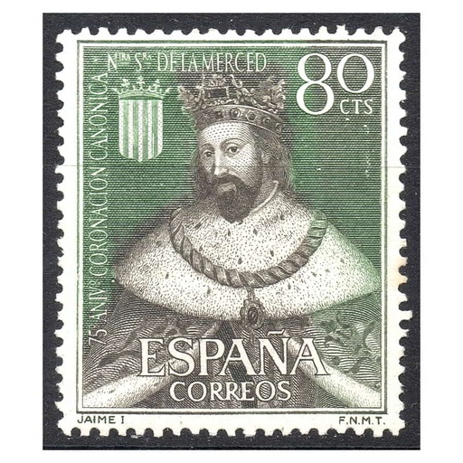 [B0975#] España 1963 [SLL] Coronación de Ntra. Sra. de la Merced. 80 cts (MNH)