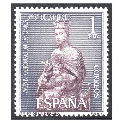 [B0988#] España 1963 [SLL] Coronación de Ntra. Sra. de la Merced. 1 pts (MNH)