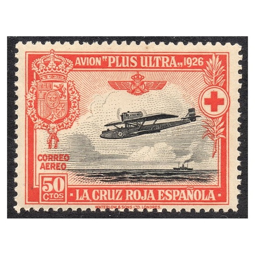 [B1014#] España 1926 [SLL] Homenaje a Cruz Roja Española. 50 cts (MNH)