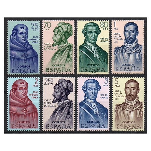[B1012#] España 1963 [SLL] Serie Forjadores de América IV (MNH)
