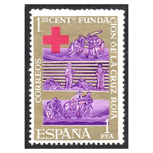 [B1015#] España 1963 [SLL] Centenario fundación Cruz Roja (MNH)