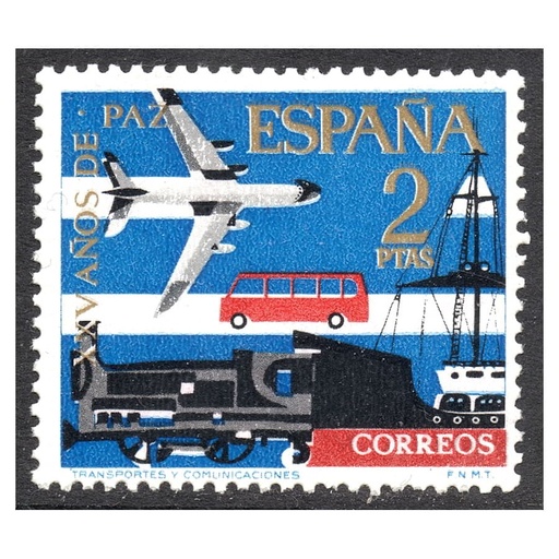 [B1045#] España 1964 [SLL] XXV Años de Paz. 2 pts (MNH)