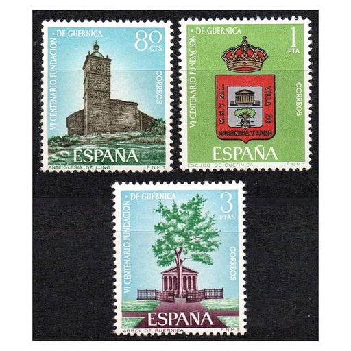 [C2826#] España 1966 [SLL] Serie VI Centenario fundación de Guernica (MNH)