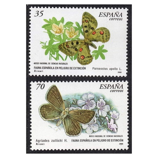 [C2498#] España 2000 [SLL] Serie Fauna en peligro de extinción (MNH)