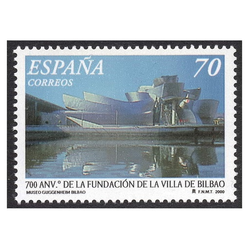[C2618#] España 2000 [SLL] 700 años fundación Villa de Bilbao. 70 pts (MNH)