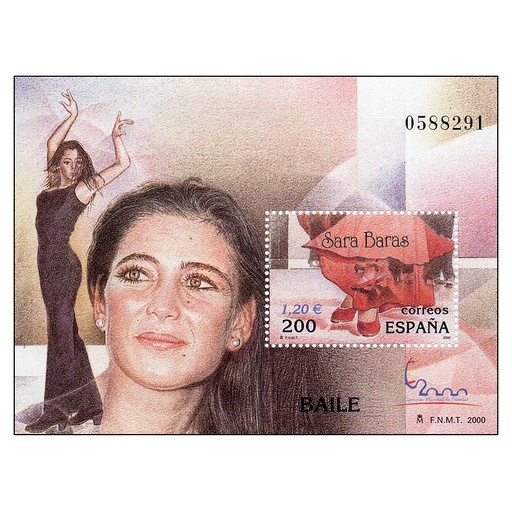 [C2586#] España 2000 [SLL] HB Exposición España 2000. Sara Baras (MNH)
