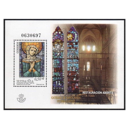 [C2691#] España 2002 [SLL] HB Catedral de Santa María. Vitoria-Gasteiz (MNH)