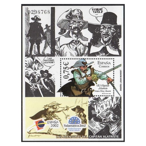 [C2728#] España 2002 [SLL] HB Expo Filatelia juvenil. Capitán Alatriste (MNH)