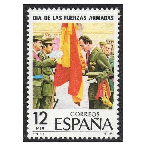 [D0315#] España 1981 [SLL] Día de las Fuerzas Armadas. 12 pts (MNH)
