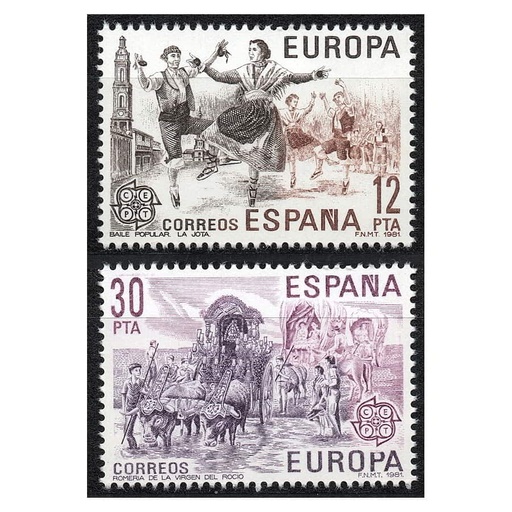 [D0316#] España 1981 [SLL] Serie Europa. Folclore (MNH)