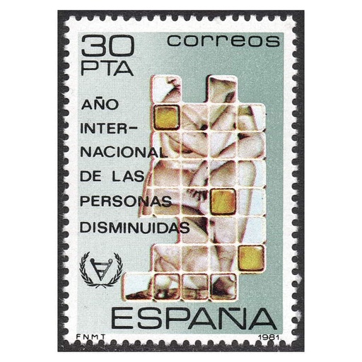 [D0318#] España 1981 [SLL] Año Internacional de las personas disminuidas (MNH)