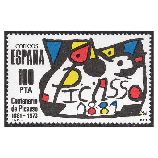 [D0321#] España 1981 [SLL] Homenaje a Picasso. Miró. 100 pts (MNH)