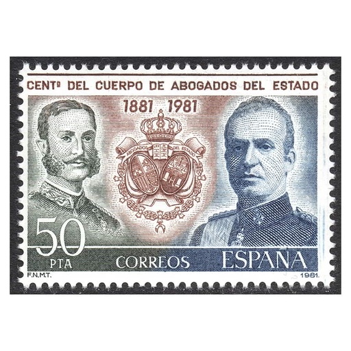 [D0323#] España 1981 [SLL] Centenario del cuerpo de Abogados del Estado (MNH)